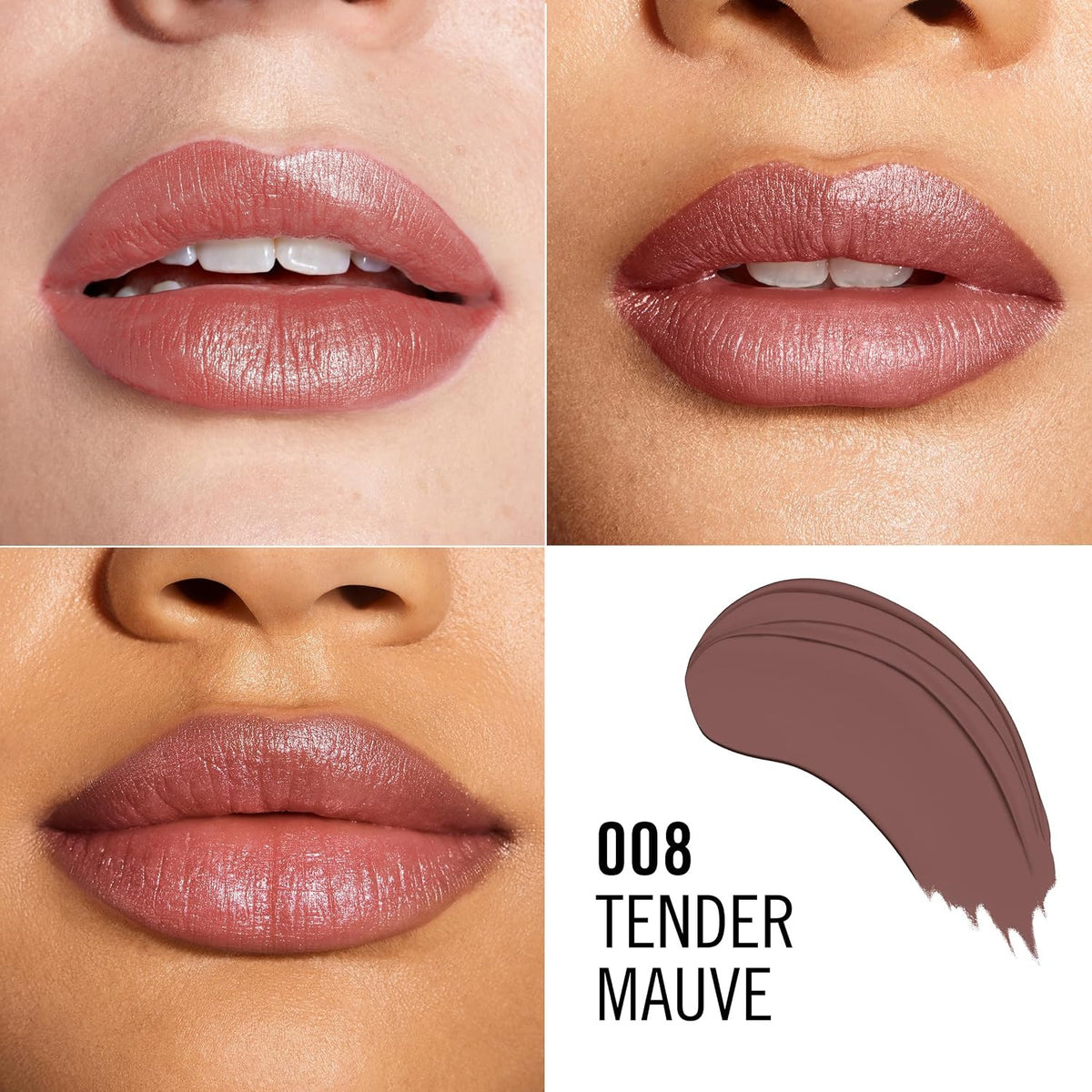 Long Lasting Vegan Lipstick in Dusty Rose - Creamy, Full Coverage