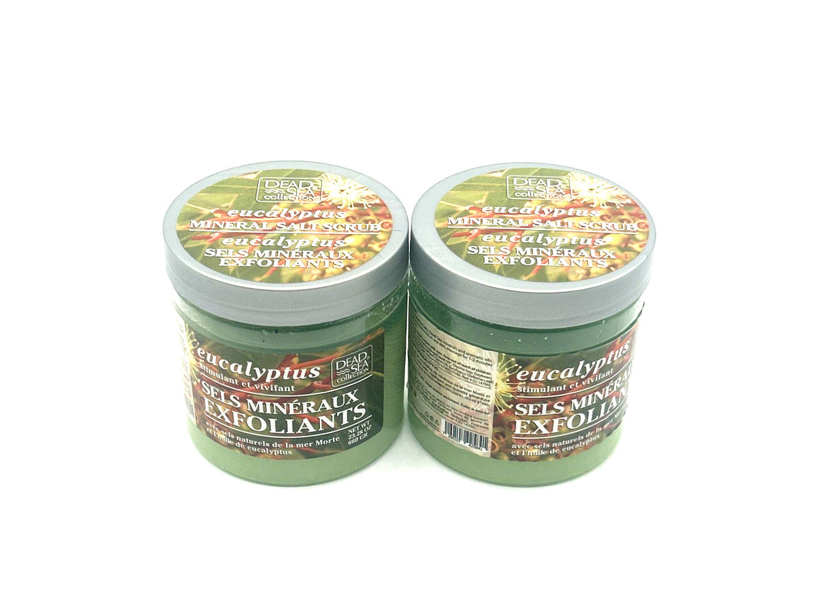 Dead Sea Collection Eucalyptus Exfoliating Mineral Salt Scrub, 2-Pack