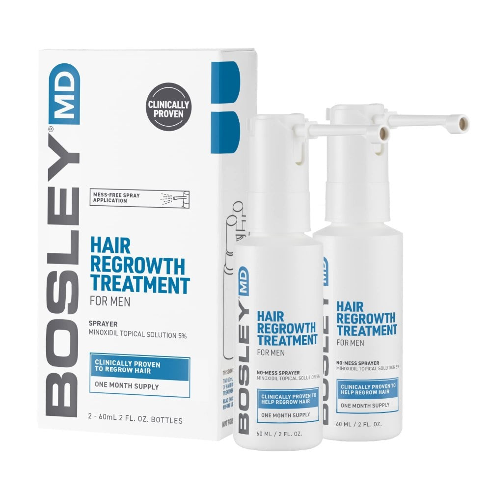 Minoxidil 5% Topical Spray for Men Hair Loss, 2-Pack