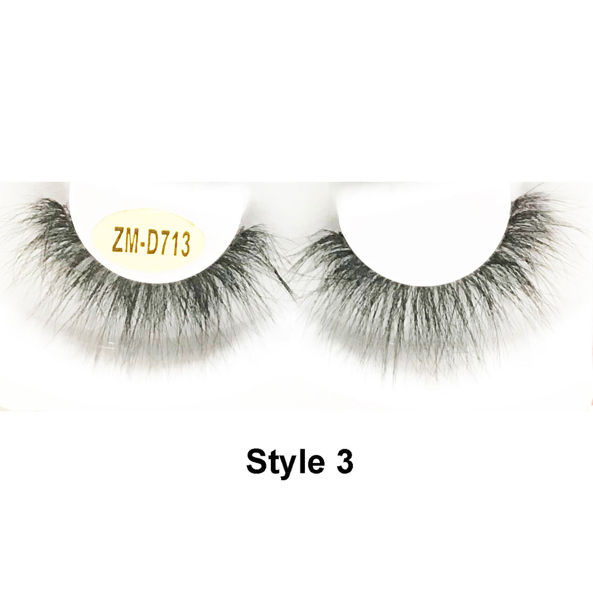 3 Pairs Mixed Style Mink Effect False Eyelashes - Reusable & Lightweight