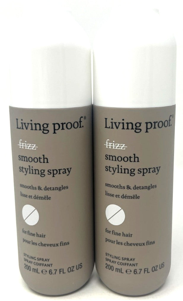 Living Proof Smooth Styling Spray - Set of 2, 6.7 fl oz, Fine Hair