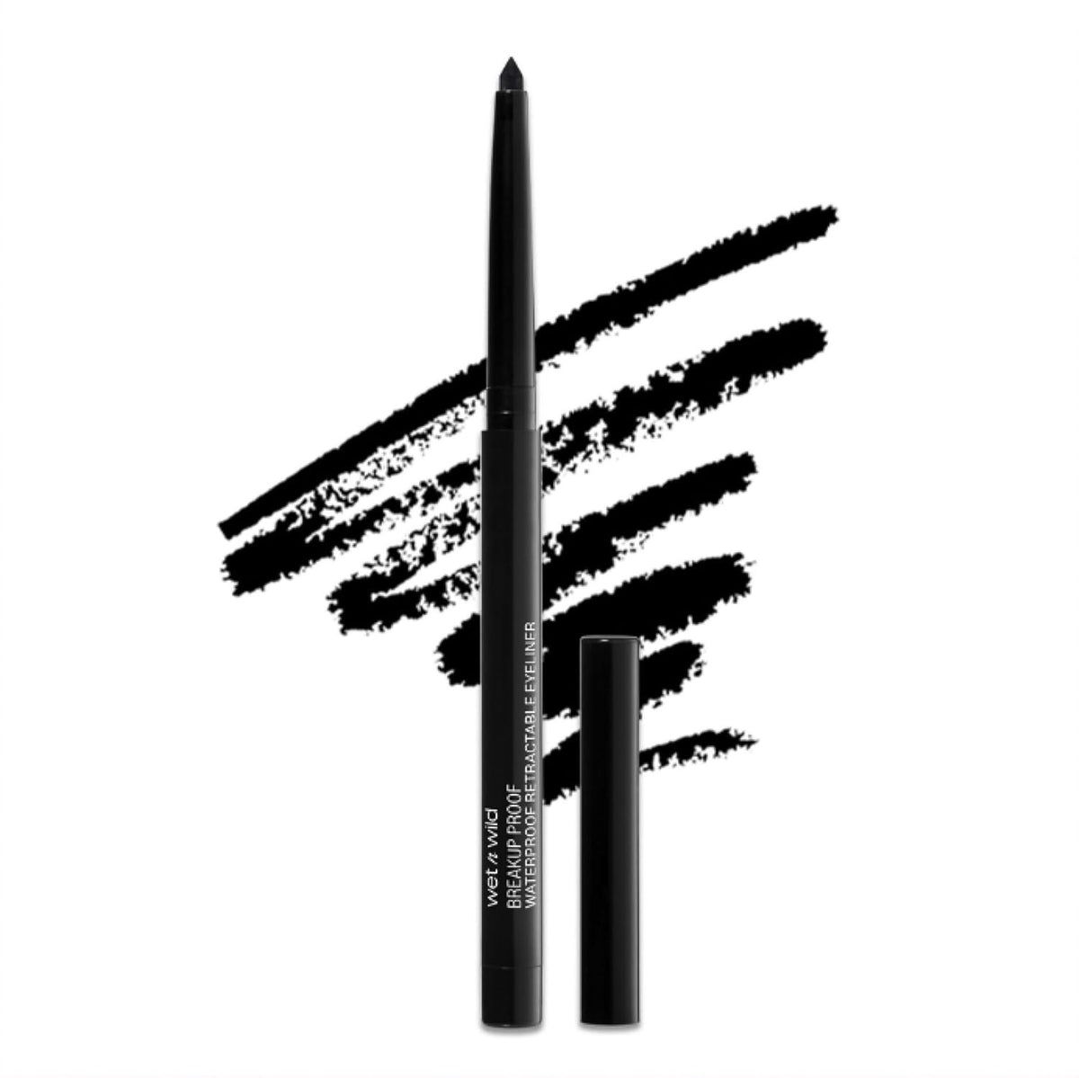 Waterproof Retractable Gel Eyeliner Pencil - Blackest Black, 16-Hour Smudge Proof