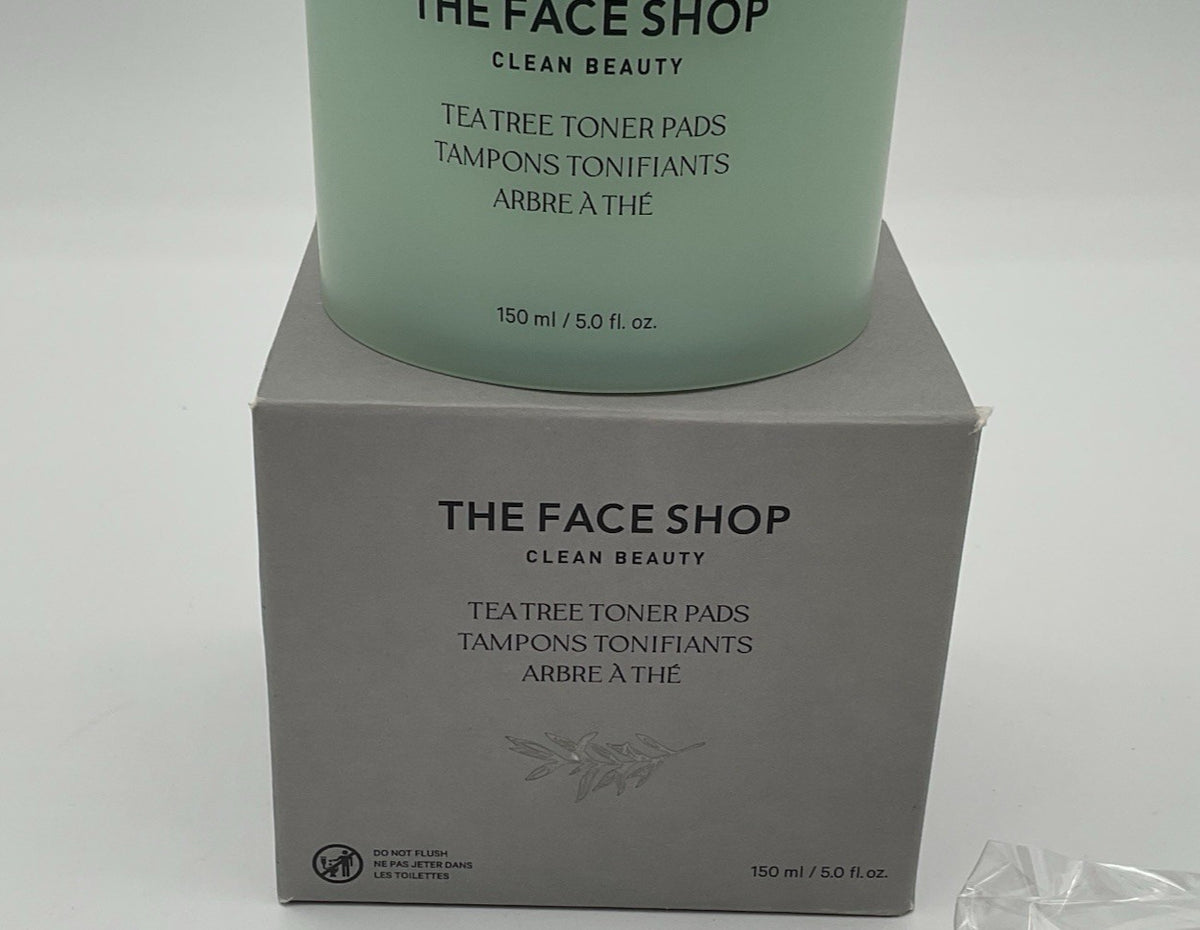 Tea Tree Toner Pads - Facial Skincare, Acne & Pore Clearing, 150ml