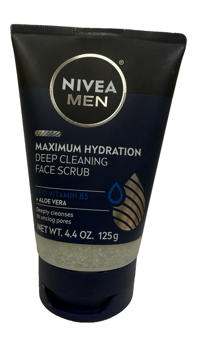 Nivea Men Maxium Hydration Deep Cleaning Face Scrub-Vit. B5 + Aloe