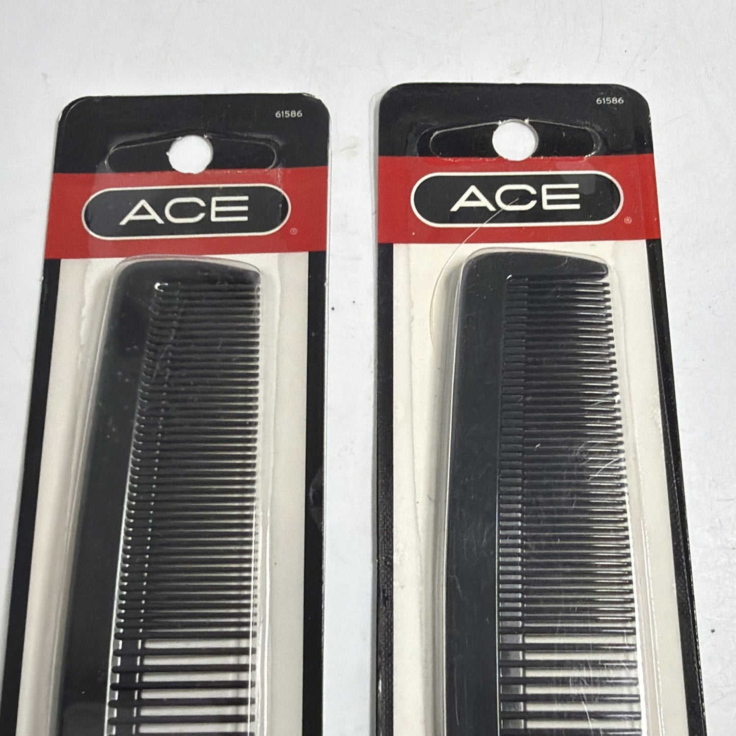 Black Comb Set - 2 Pack Hair Combs for Styling & Detangling
