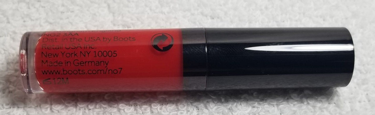 No7 High Shine Lip Gloss Roaring Red Limited Edition Travel Size