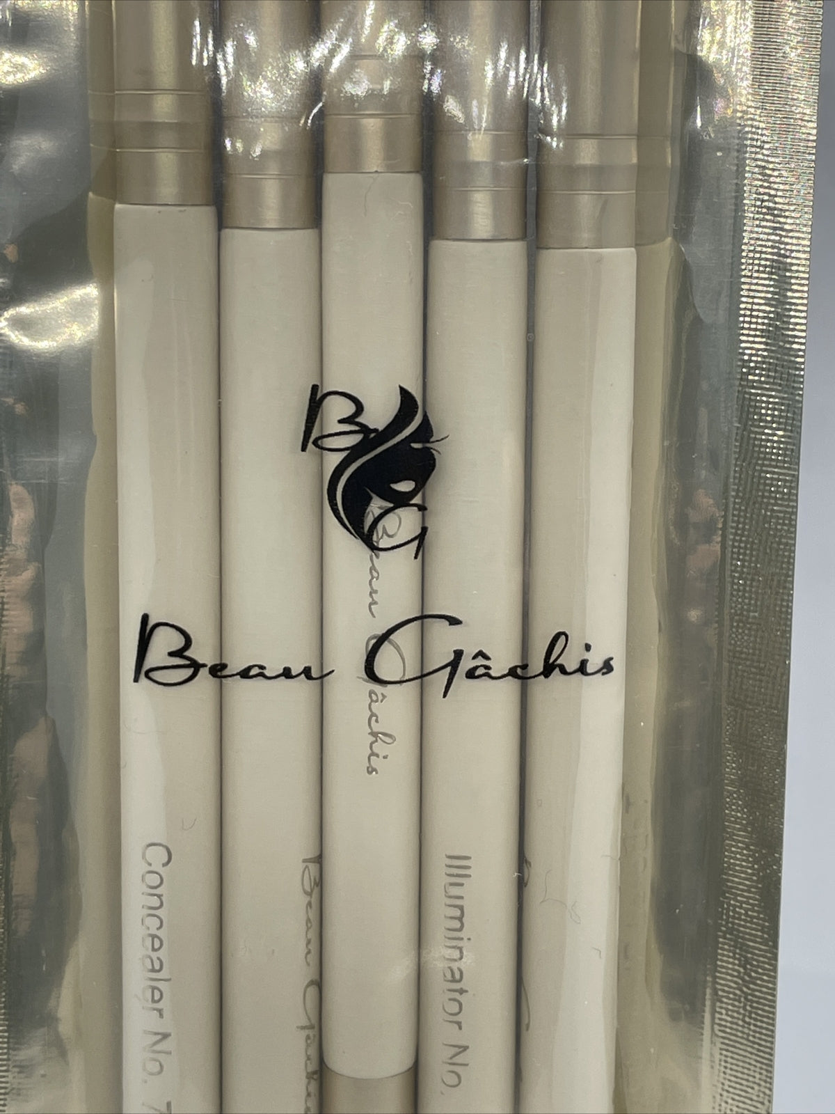 Beau Gachis No.7 Collection Makeup Brush Set - 5 Synthetic Tools Sealed