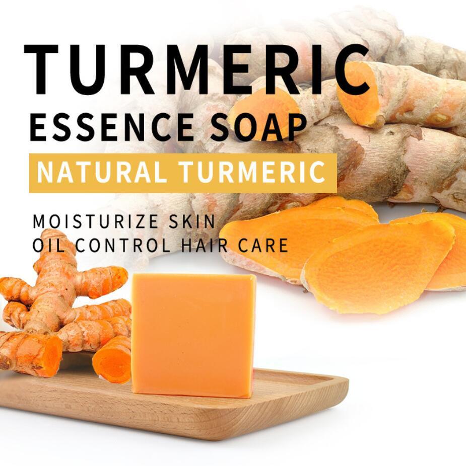 Turmeric & Ginger Natural Soap for Skin Brightening and Spot Removal - 100g