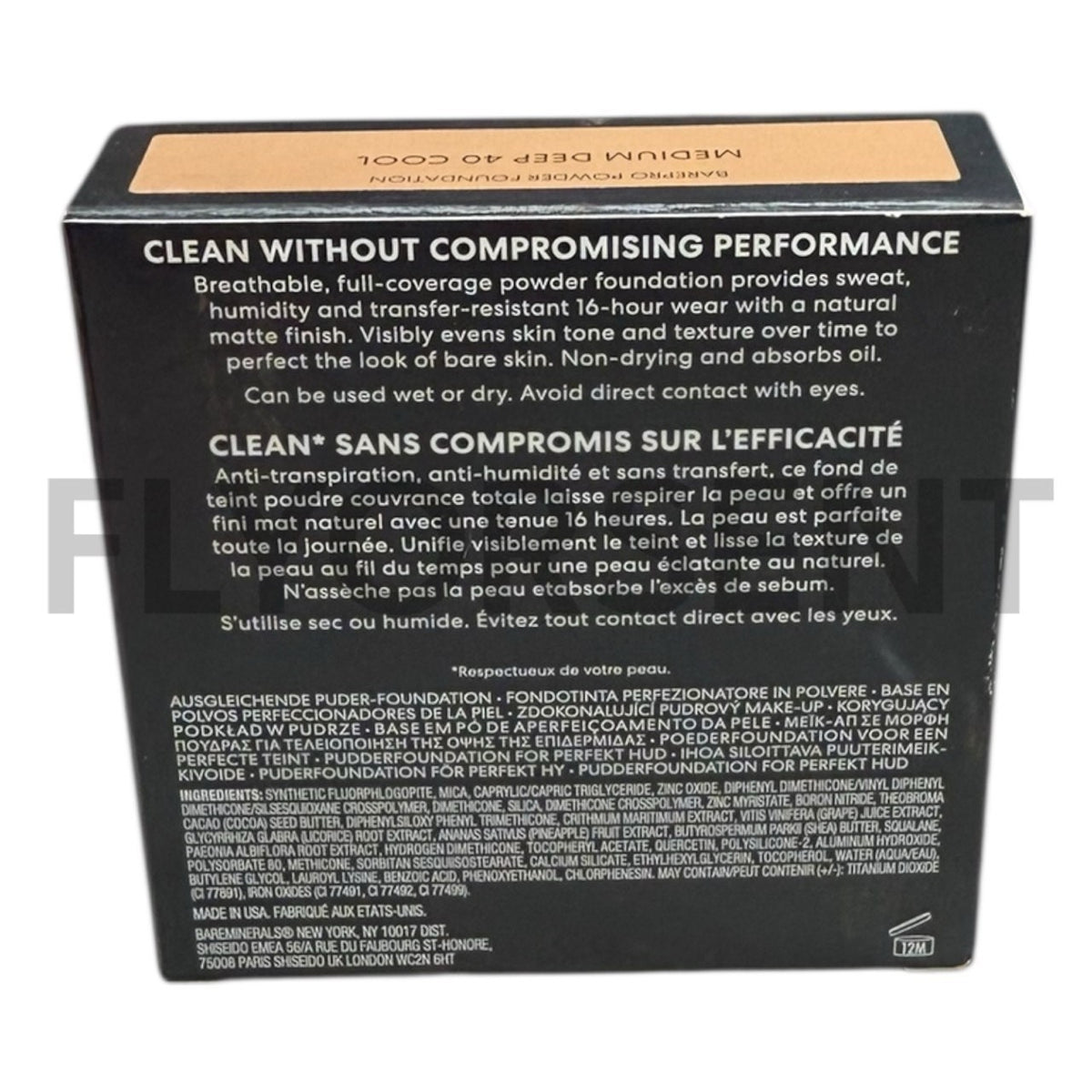 BareMinerals BarePro Perfecting Powder Foundation Medium Deep 40 Cool