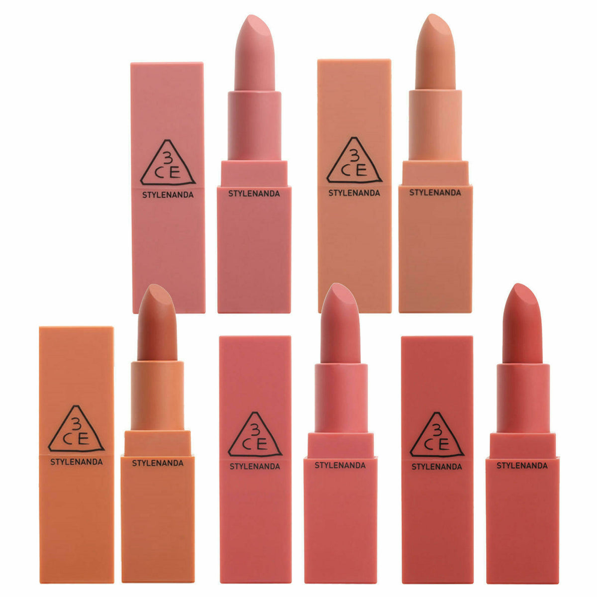 Matte Lip Color Set - 3CE Mood Recipe Season 1 & 2 Assorted Shades