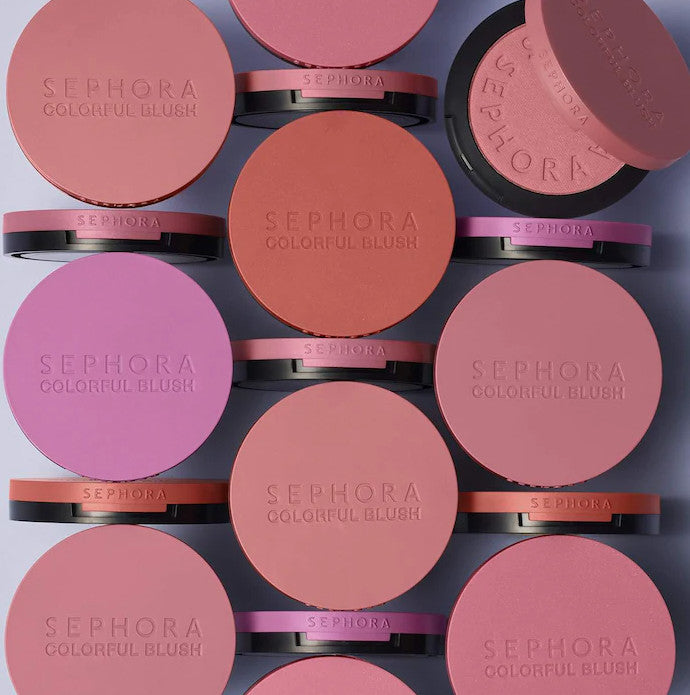 Colorful Blush Palette with 7 Shades - Vegan & Buildable Powder Makeup