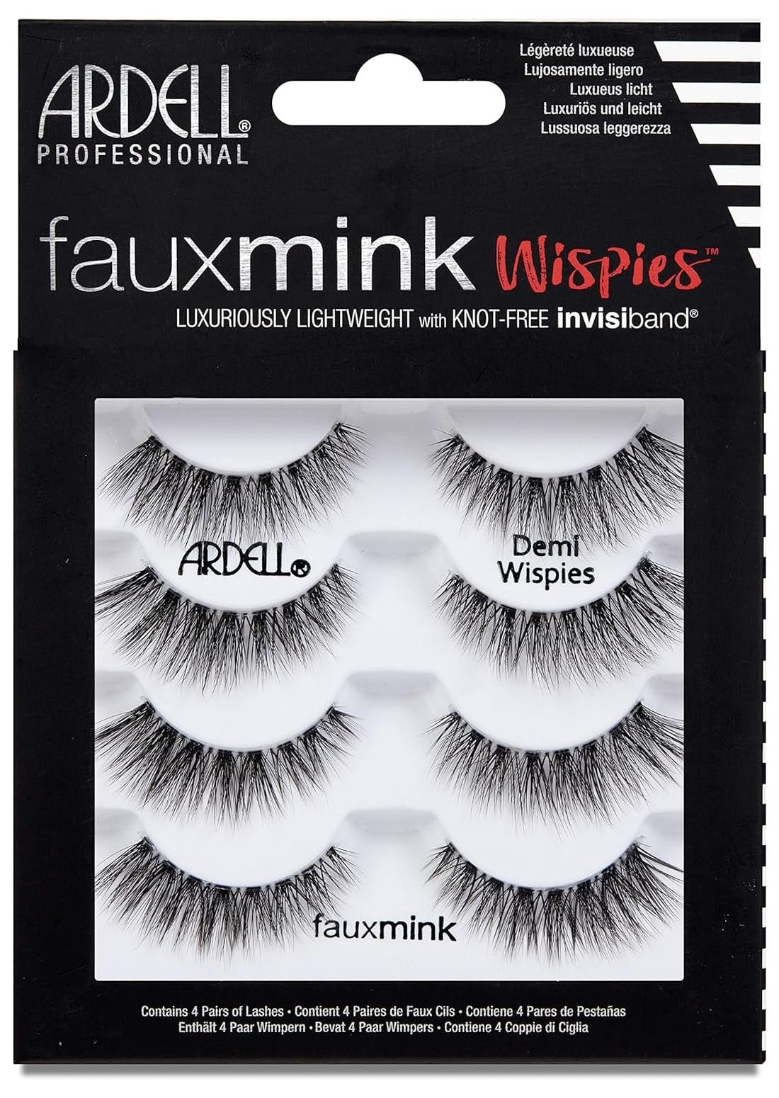 Faux Mink Demi Wispies False Eyelashes Multipack for Natural Volume