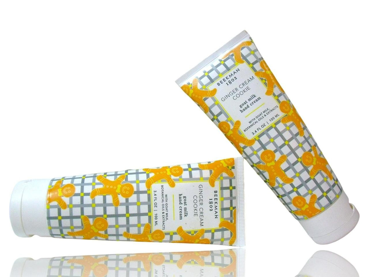 Goat Milk Hand Cream Lotion, Ginger Cream Cookie - 2 Pack 3.4 oz