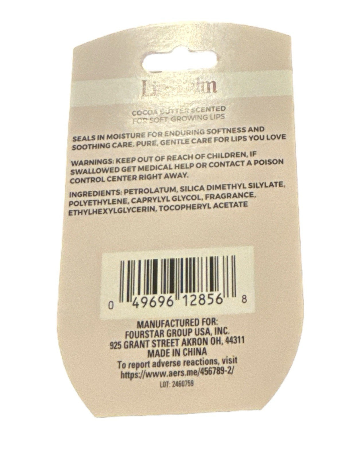 Cocoa Butter Lip Balm Set - Scented Moisturizing Lip Care Pack of 2