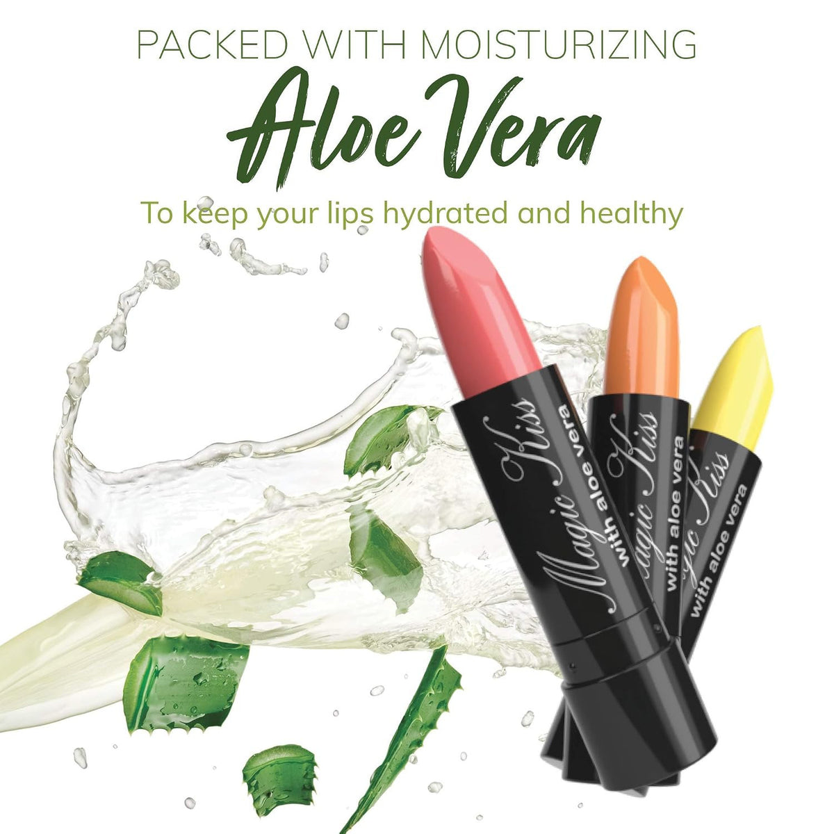 Color Changing Matte Lipstick Set with Aloe Vera - Waterproof, Long-Lasting, 6 Colors