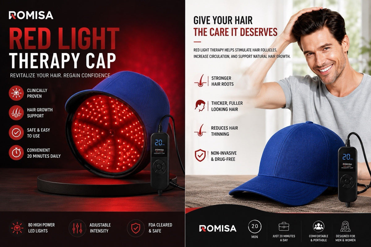 Red Light Therapy Cap for Hair Growth - 660nm 850nm 940nm