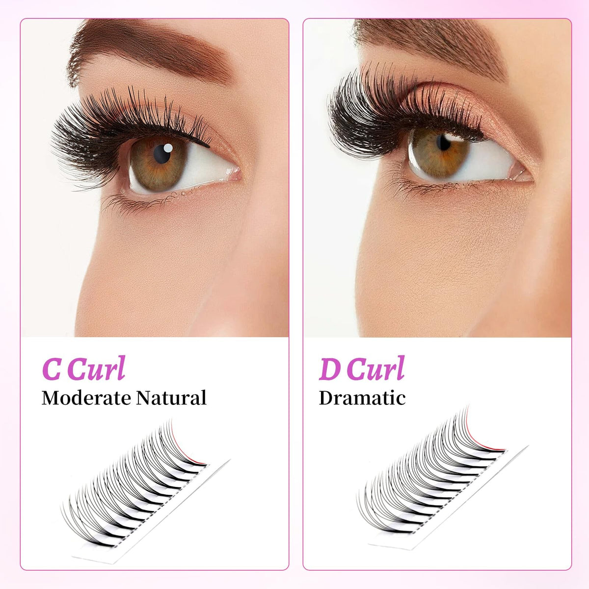 Premade 5D Eyelash Fans Extension - Hand-Made Mink Look, 10mm, Pack of 1