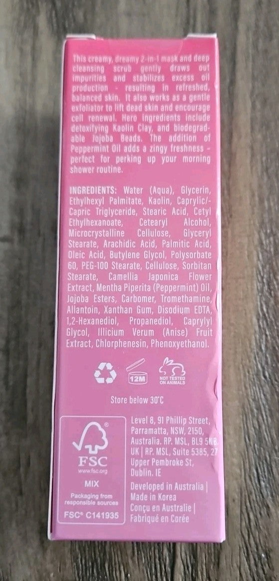 Mask Generation Skin Quick Fix N Chill 2 in 1 + Scrub Exfoliant 1.7