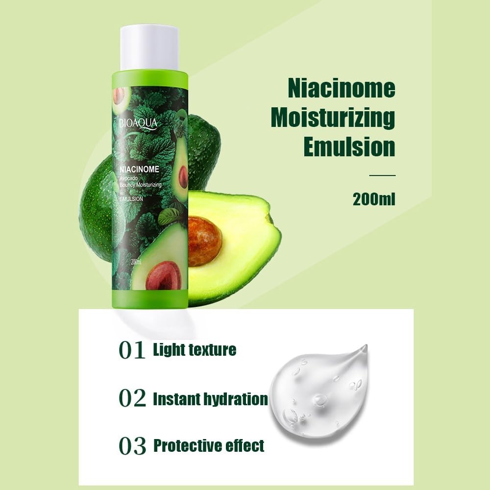 Avocado Skincare Set - Cleanser, Toner, Eye Cream, Essence, Moisturizer 6pcs