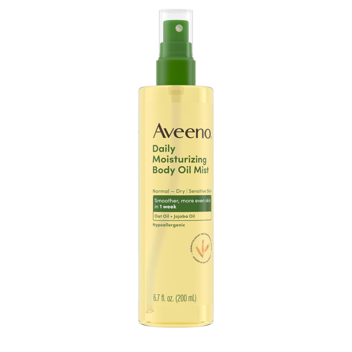 Dry Body Oil Mist with Oat & Jojoba Oil 6.7oz