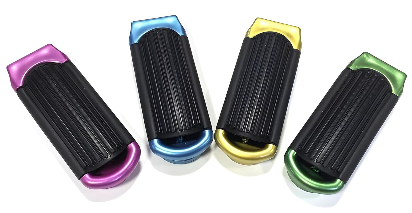 Travel Folding Hair Brush with Mirror - Compact Styling Brush Set