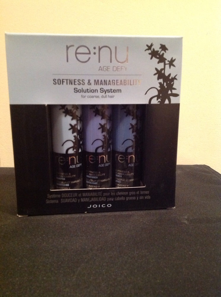 Joico Age Defy Hair Care Set - Shampoo, Conditioner & Primer for Coarse Hair