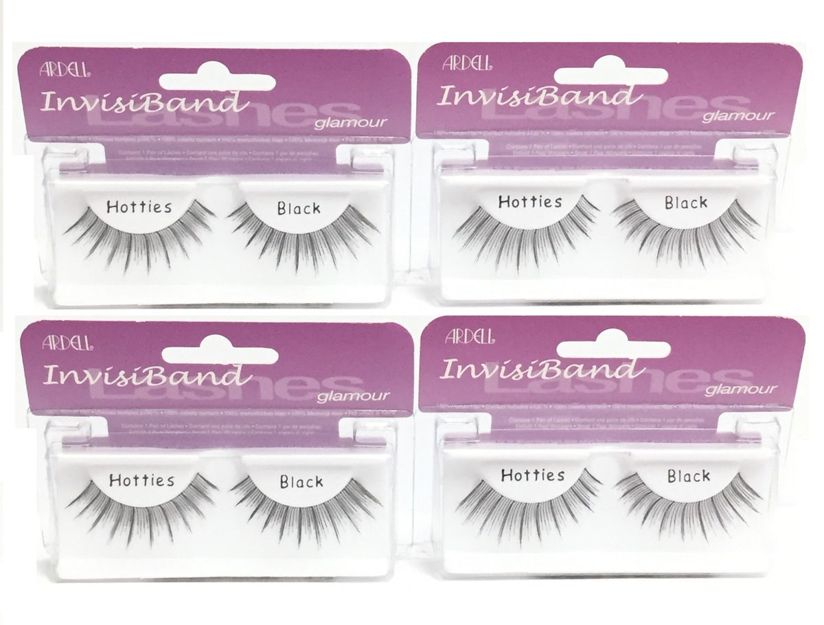 Ardell Glamour Hotties False Eyelashes Black 4 Pack - Natural Volume