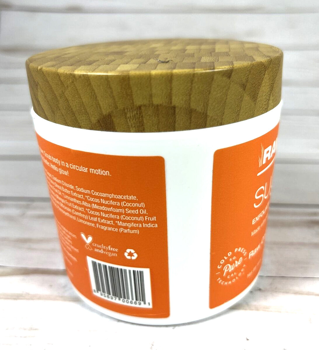 Raw Sugar Scrub Face Body Exfoliate Smooth Revive Coconut Mango 15oz