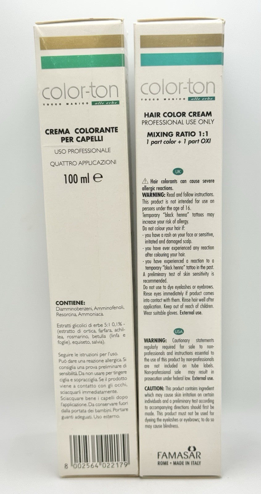 Tocco Magico Color-Ton 7RS Titian Permanent Hair Color - 3.3 fl. oz. (2 Pack)