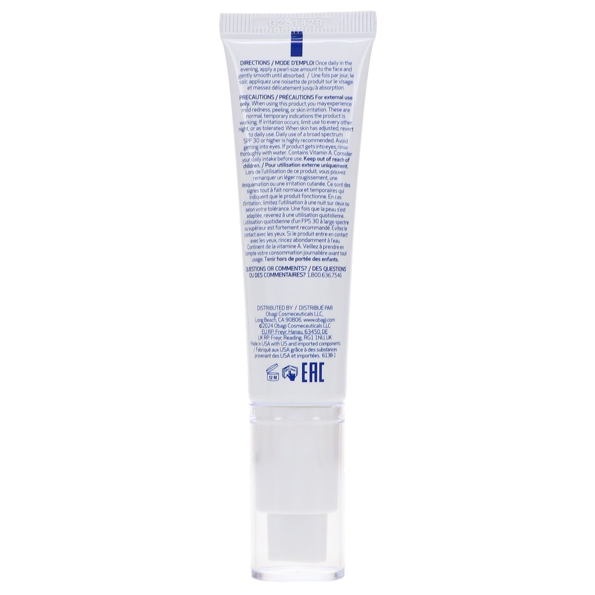 Retinol 1.0% Serum for Anti-Aging, Smoothing & Skin Renewal - 1 oz