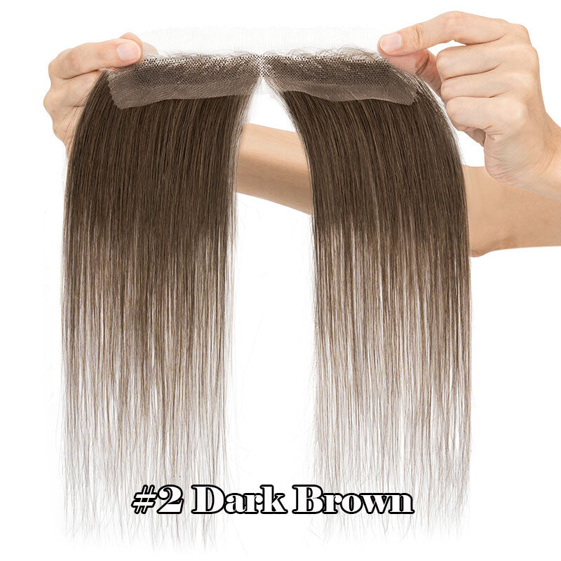 Full Lace Human Hair Patch Cover for Women Receding Hairline - Blonde