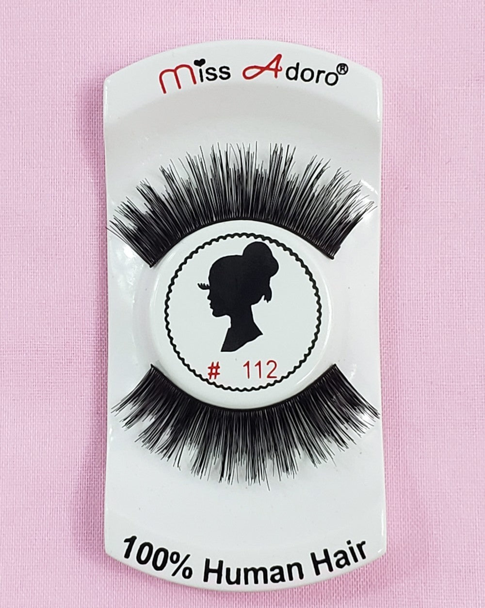 12 Pack Human Hair False Eyelashes #112 Natural Touch Lightweight Handmade
