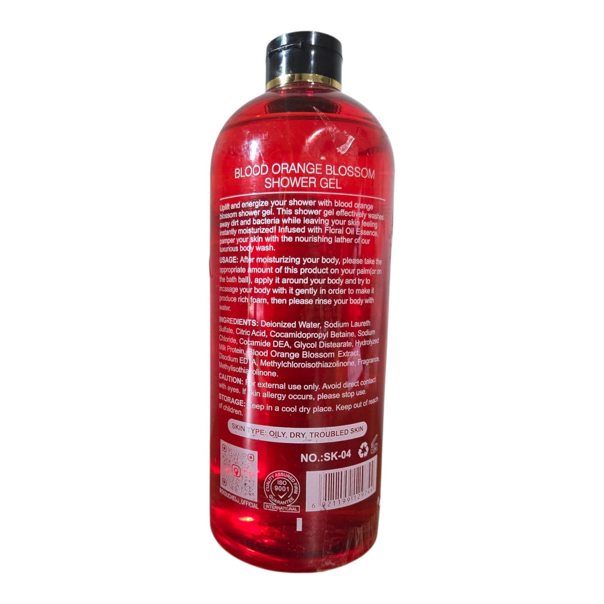 Blood Orange Blossom Body Lotion & Shower Gel SPF 30 - Hydrating Skincare Set