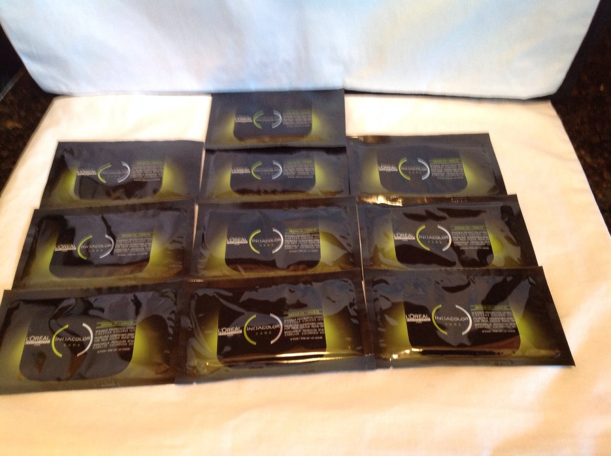 L'Oreal Inoacolor Care Argan Oil & Green Tea Protective Masque - 15ml Travel Pack of 10