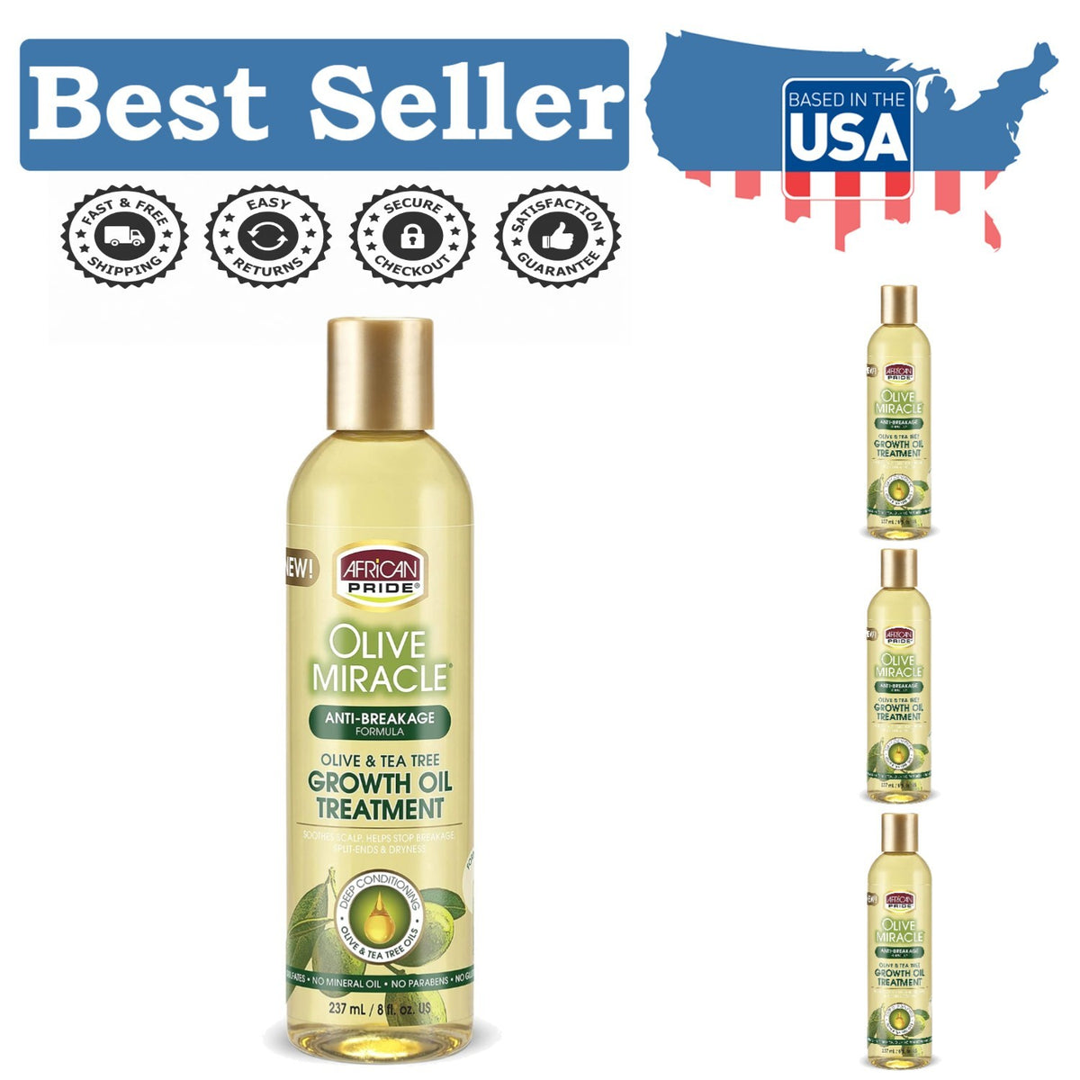 Olive Oil Anti-Breakage Hair Treatment - 8 Fl Oz