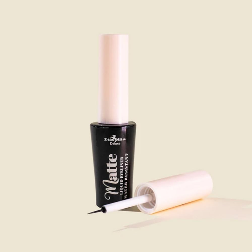 Italia Deluxe Matte Waterproof Liquid Eyeliner Set (3pcs) - Black