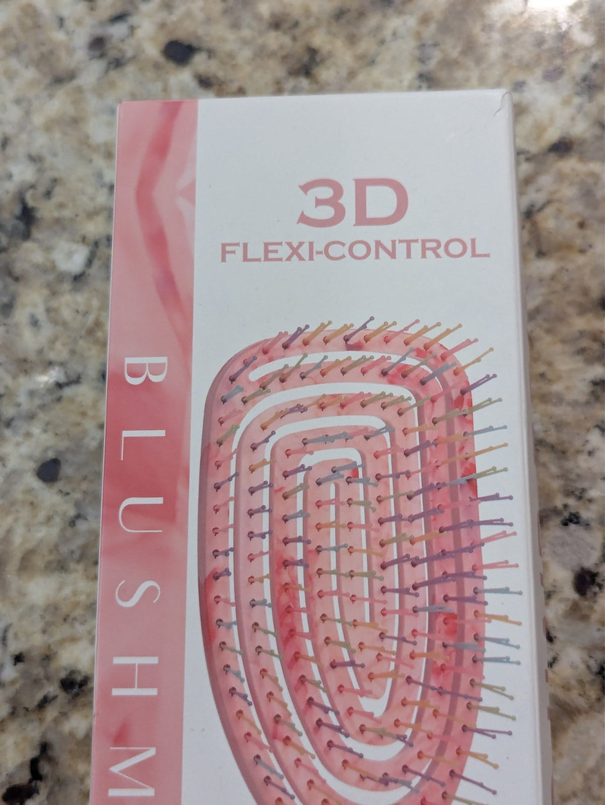 Pink Detangling Hair Brush with Flex-Control 3D Design - Easy Styling