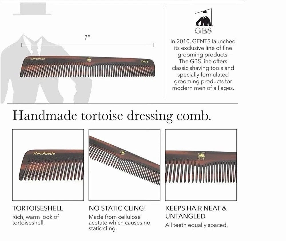 Men Women Travel Hair Beard Comb Set - Handmade Styling Grooming Kit