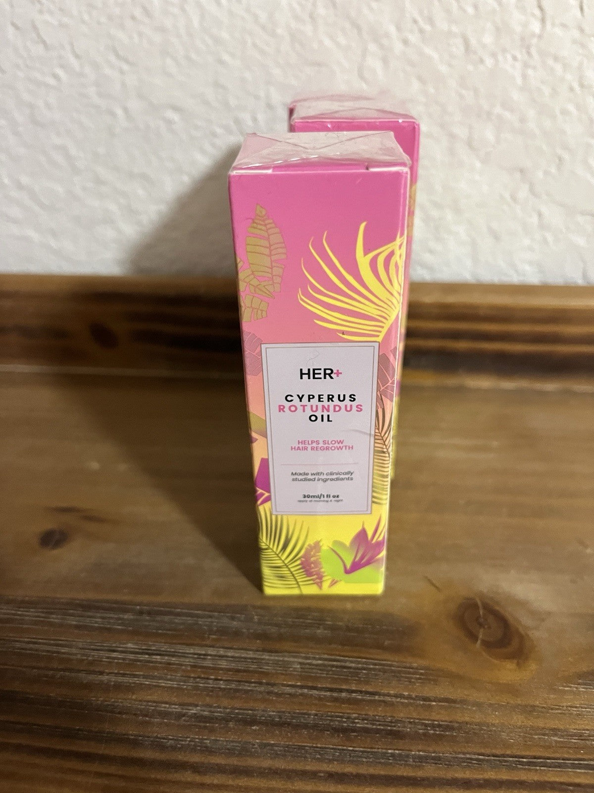Her+ Cyperus Rotundus Hair Oil Set - Aloe Jojoba Almond Tea Tree 3x30ml