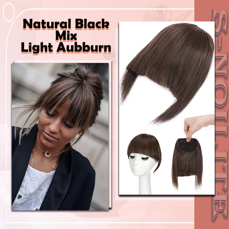 French Style Clip-In Bangs Hair Extensions - 11 Inches Natural Look