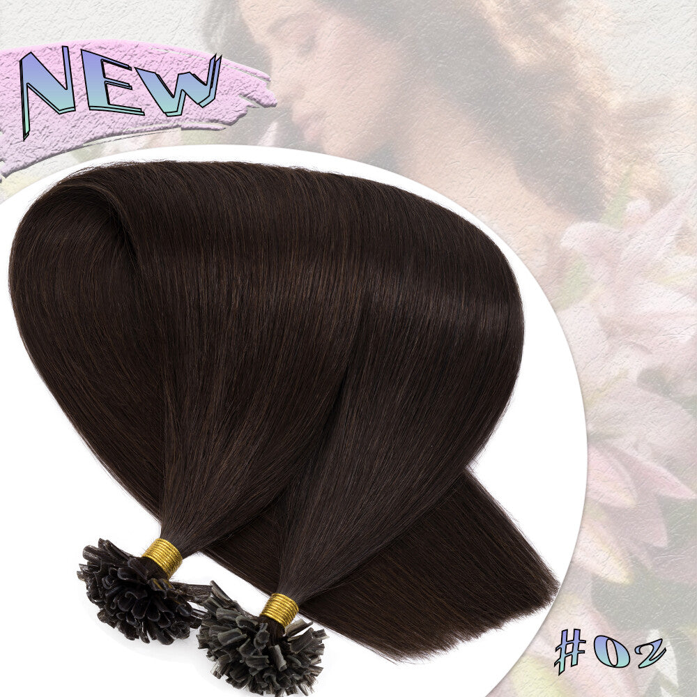 Pre Bonded Keratin Hair Extensions - Human Hair Remy U Tip Thick Strands