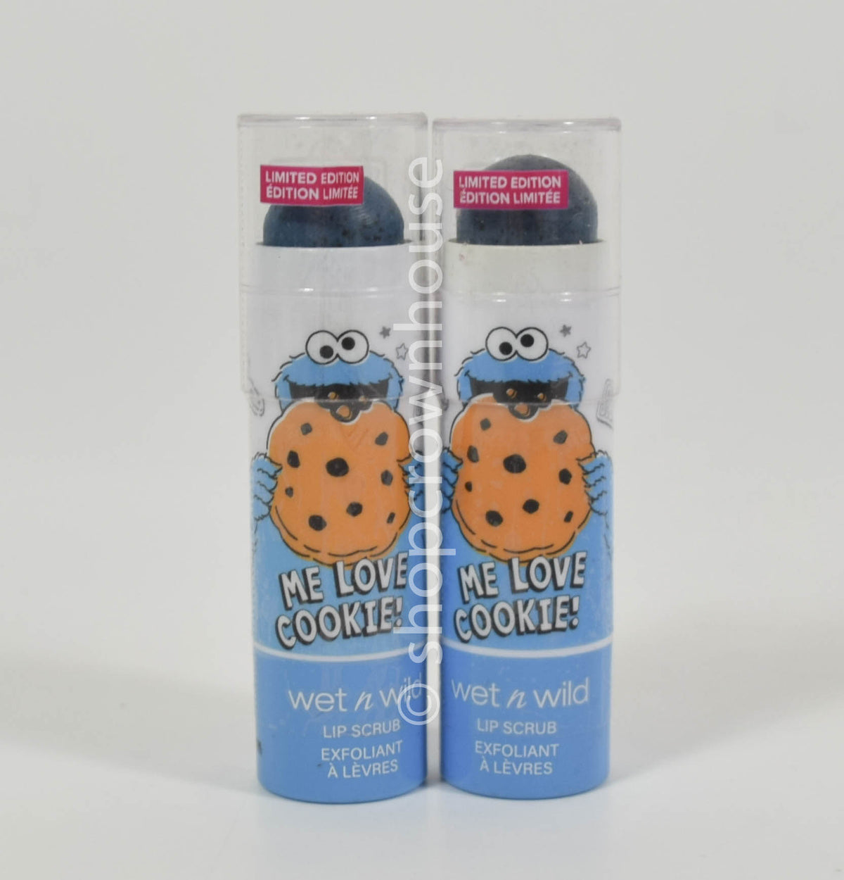 Lip Scrub Set - Sesame Street Cookie Monster Flavor, 2 Pack