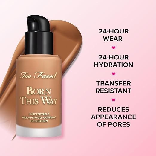 Undetectable Medium to Full Coverage Foundation 1 fl oz - Natural Finish, Waterproof & Vegan