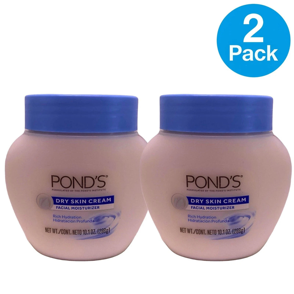Dry Skin Cream Facial Moisturizer Rich Hydration 10.1oz 2 Pack