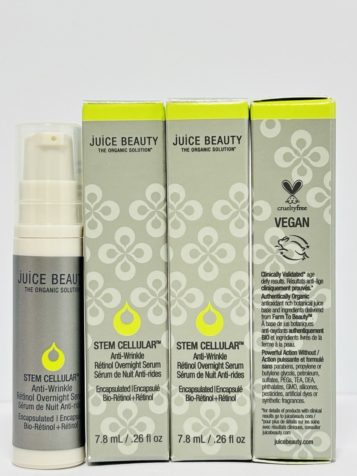 Anti-Aging Face Serum with Retinol - Stem Cellular Night Treatment Mini 4 Pack