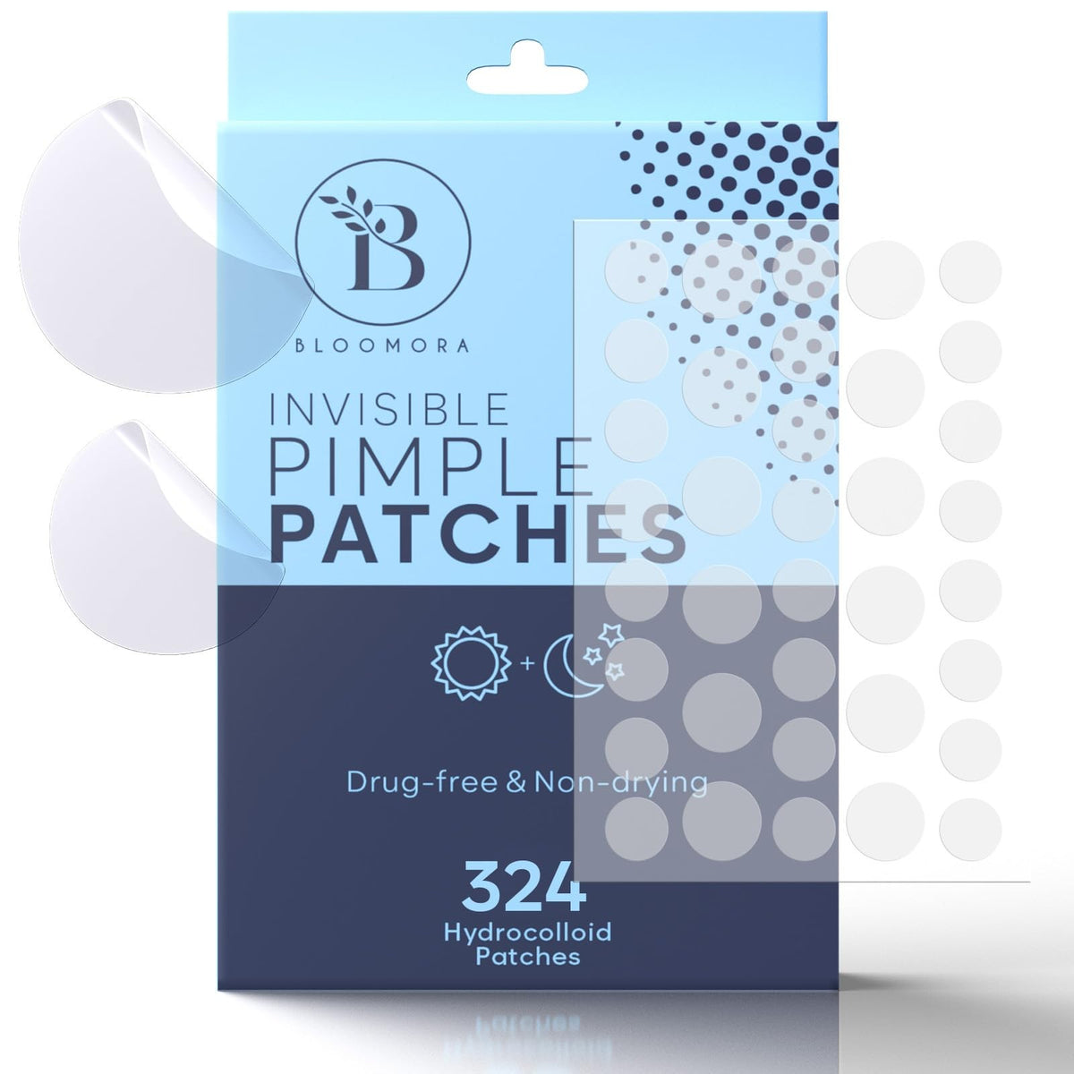 Invisible Pimple Patches for Face - 324 Count (8mm & 12mm)