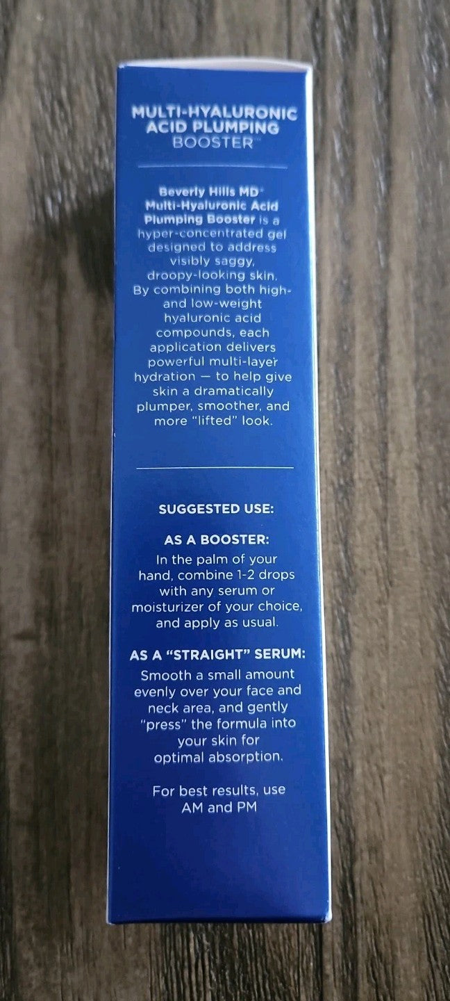 Multi-Hyaluronic Acid Plumping Booster Serum - 1 Fl Oz, Hydrating Skin Care