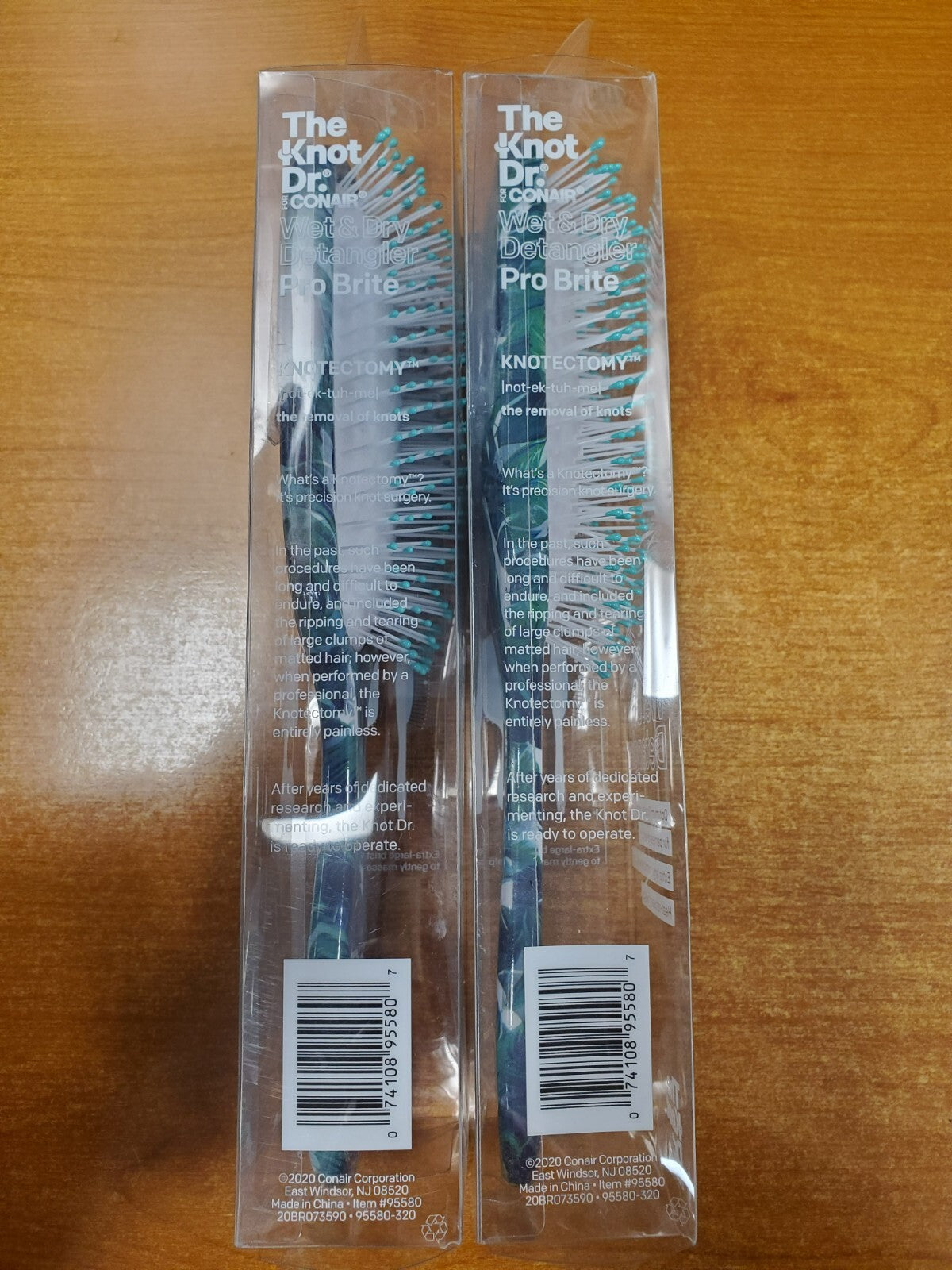 2 Pack Wet & Dry Detangling Hair Brushes - Painless Scalp Massage & Heat-Resistant Design