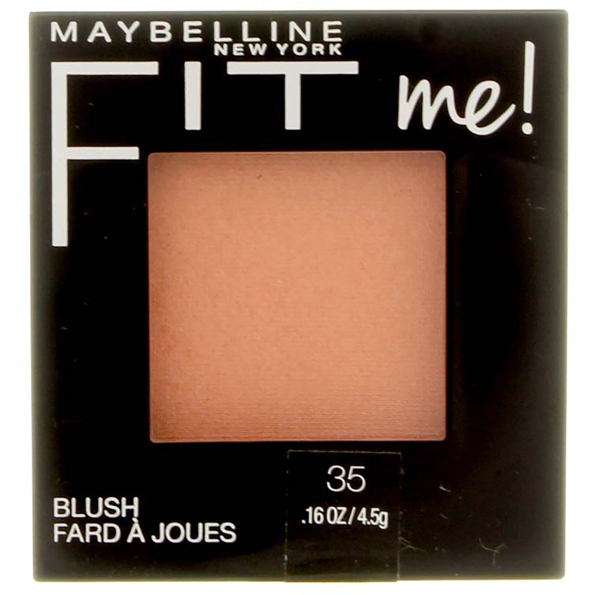 Maybelline Fit Me Blush Coral 35 - Natural Finish, Seamless Blend, 0.16 oz