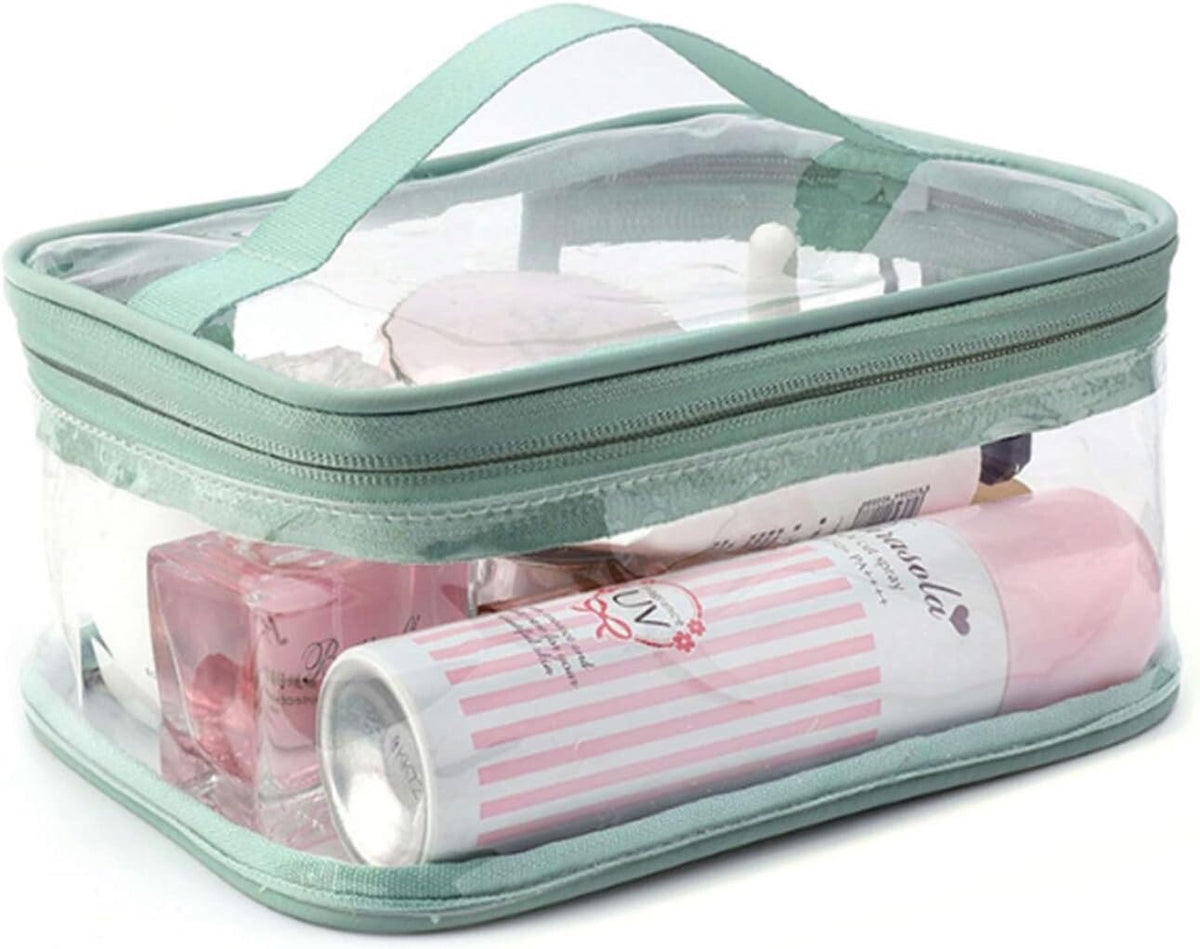 Waterproof Makeup Bag Set - Portable Travel Cosmetic Storage Pouch, 2 Pieces